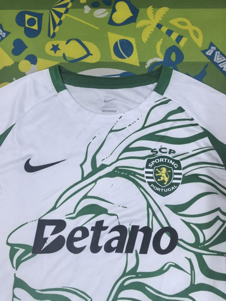 （S-4XL）1:1 Copy Top Quality 2025/2026 Sporting Lisbon Pre-match training suit Football Jersey （Fan Edition）