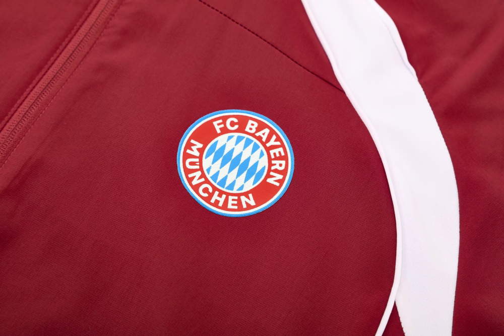 2025/2026 Bayern Munich Red Hat Long Sleeve Jacket Kit