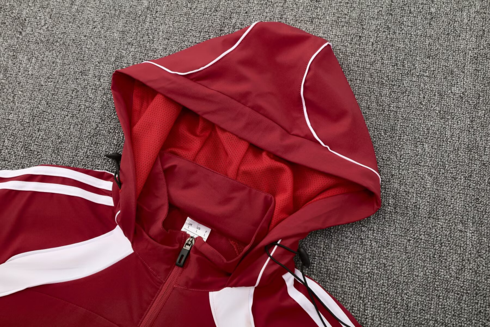 2025/2026 Bayern Munich Red Hat Long Sleeve Jacket Kit