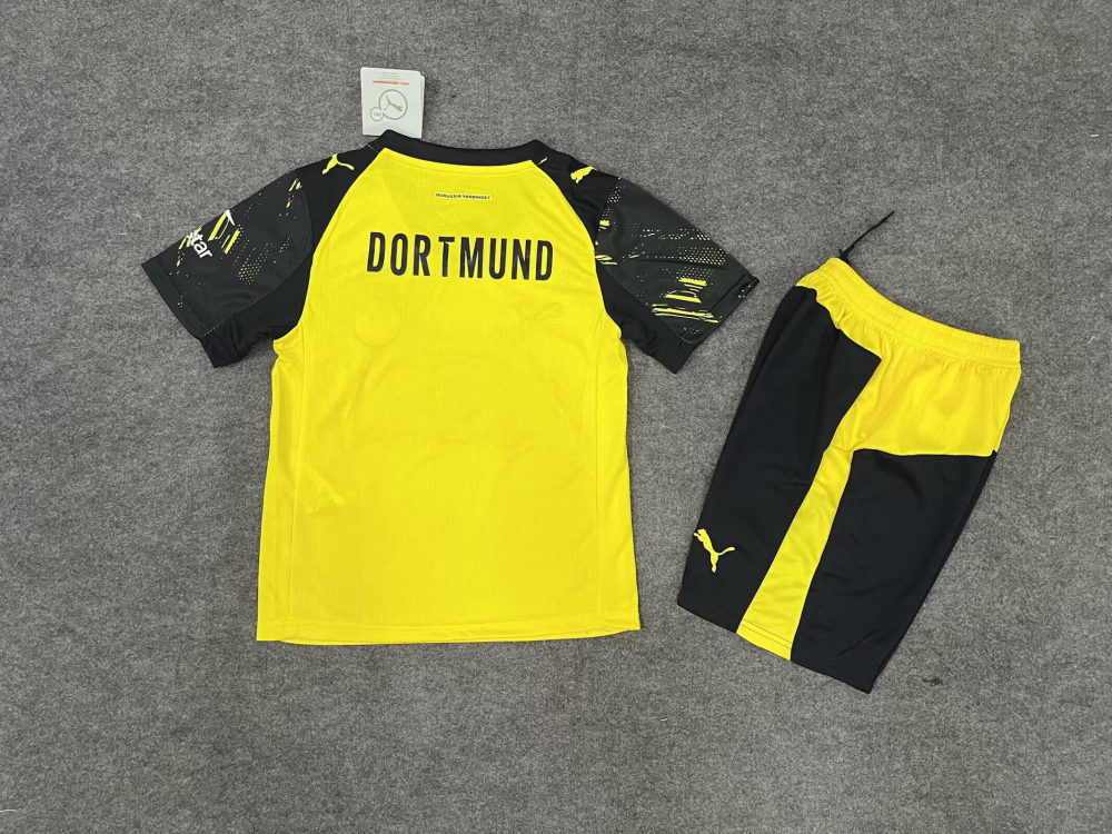 （16-28）1:1 Copy Top Quality 2025/2026 Borussia Dortmund Home  Football Jersey (Kids)
