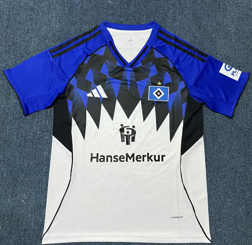 （S-4XL）1:1 Copy Top Quality 2025/2026 Hamburger SV Home Football Jersey (Fan Edition)