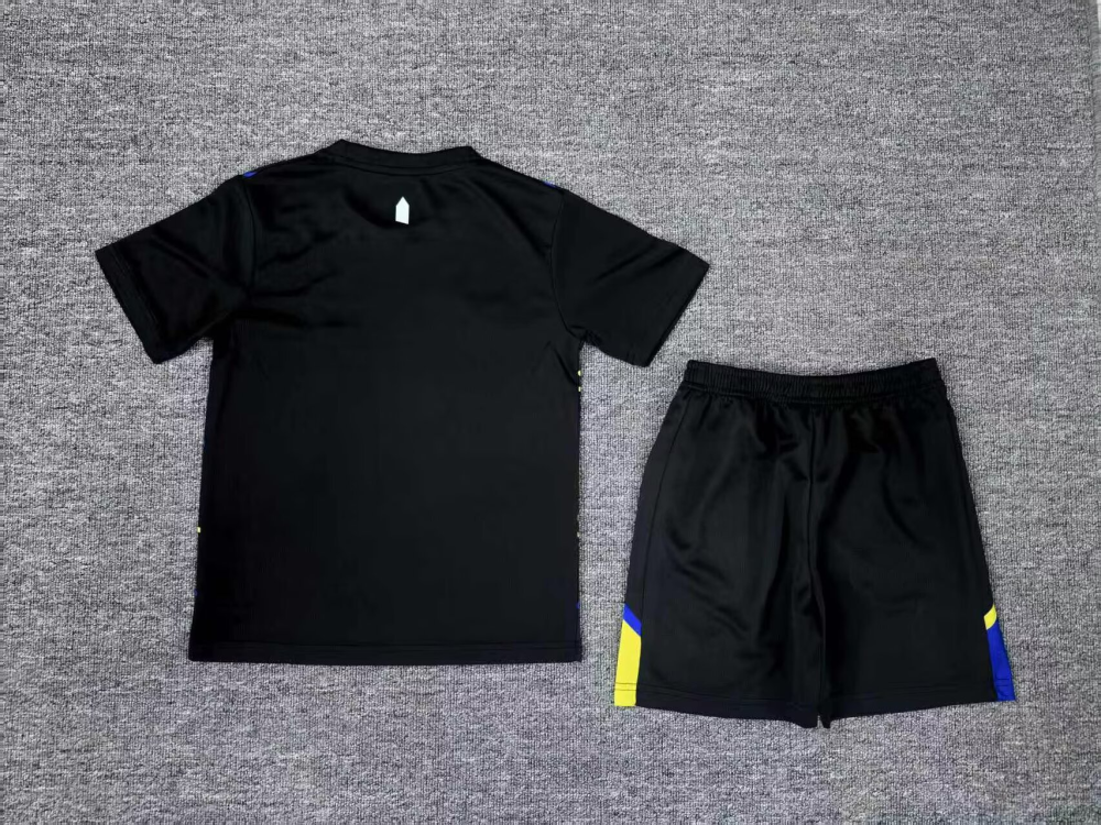 （16-28）1:1 Copy Top Quality 2025/2026 Everton 2nd Away Football Jersey (Kids)