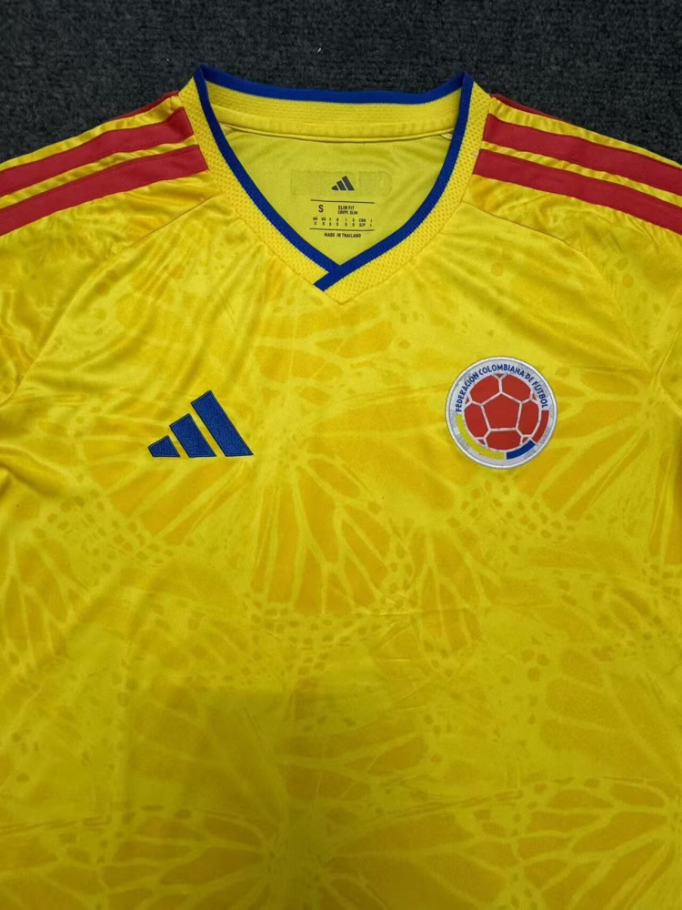 （S-4XL）1:1 Copy Top Quality 2025/2026 Colombia Home Football Jersey （ Fan Edition）