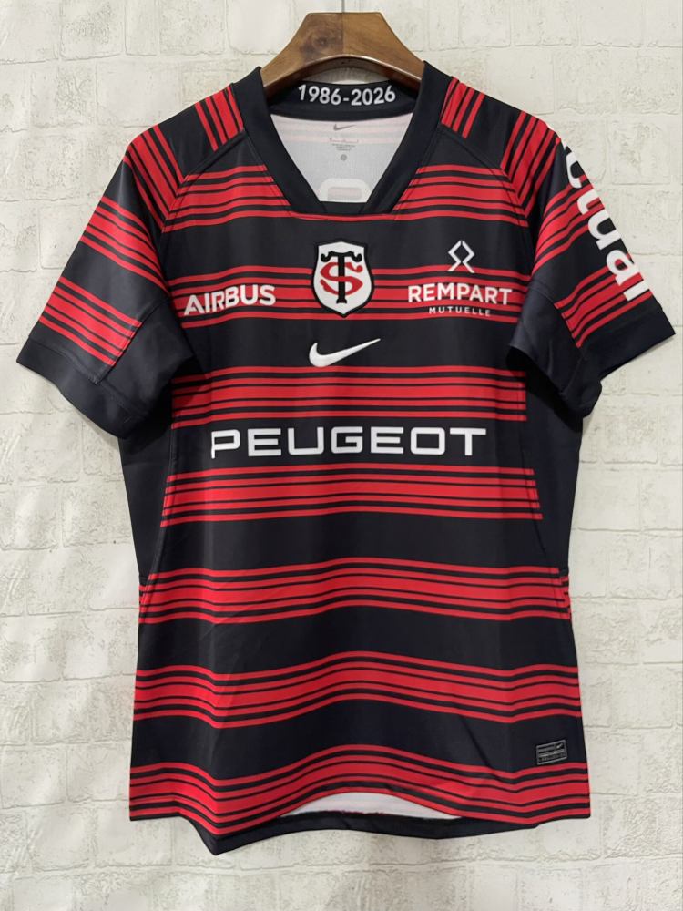 （S-5XL）1:1 Copy Top Quality 2025/2026  Rugby  toulousain （ toulousain）