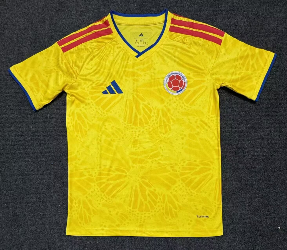 （S-4XL）1:1 Copy Top Quality 2025/2026 Colombia Home Football Jersey （ Fan Edition）