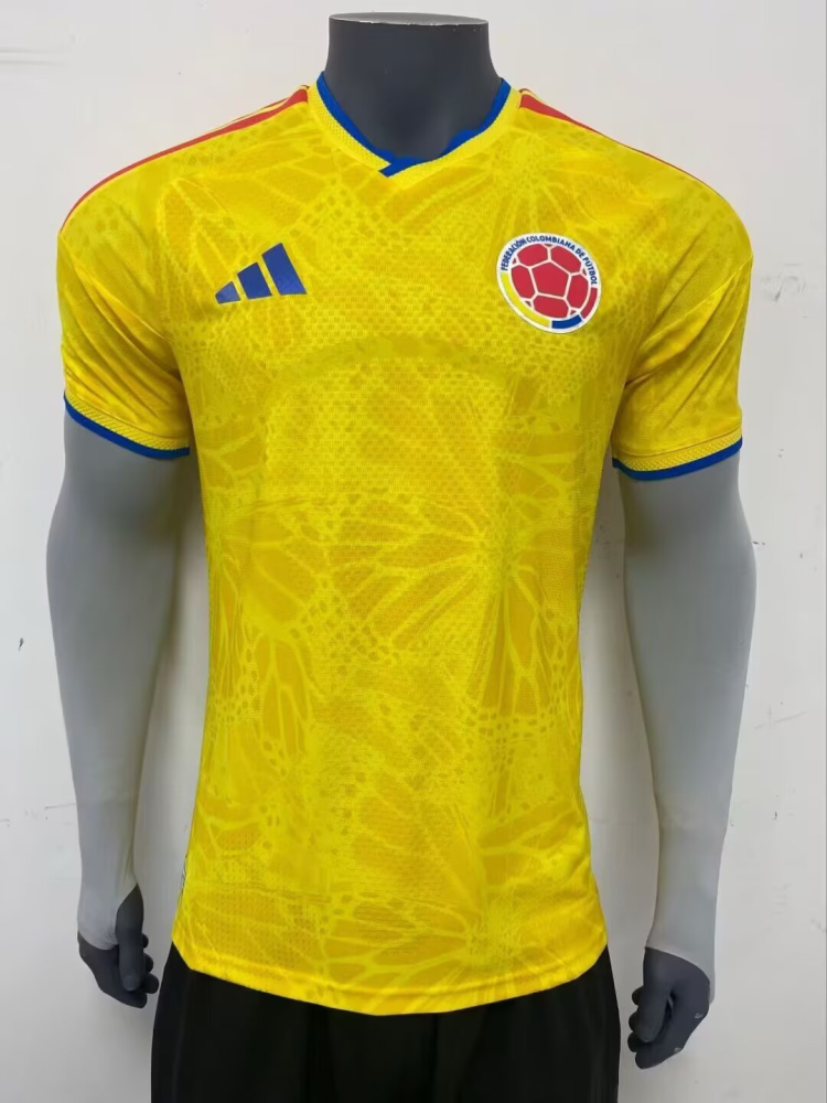 （S-3XL）1:1 Copy Top Quality 2025/2026 Colombia Home Football Jersey （Player Edition）