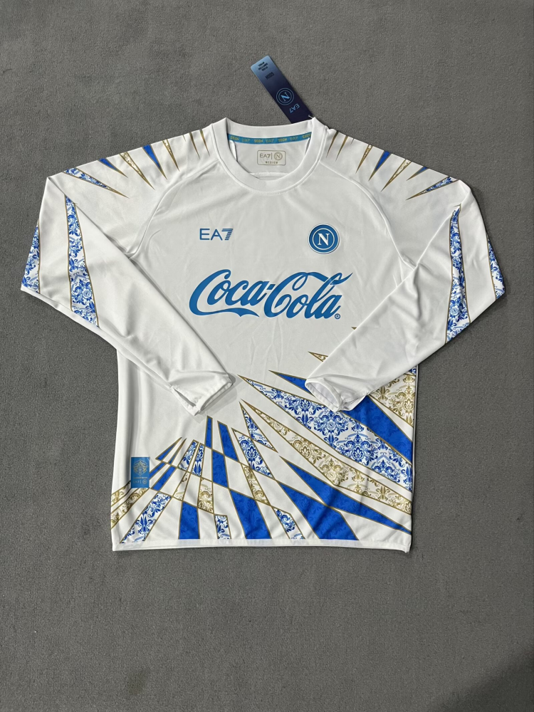 （S-4XL）1:1 Copy Top Quality 2025/2026 Napoli Special Edition long sleeves Football Jersey （ Fan Edition）