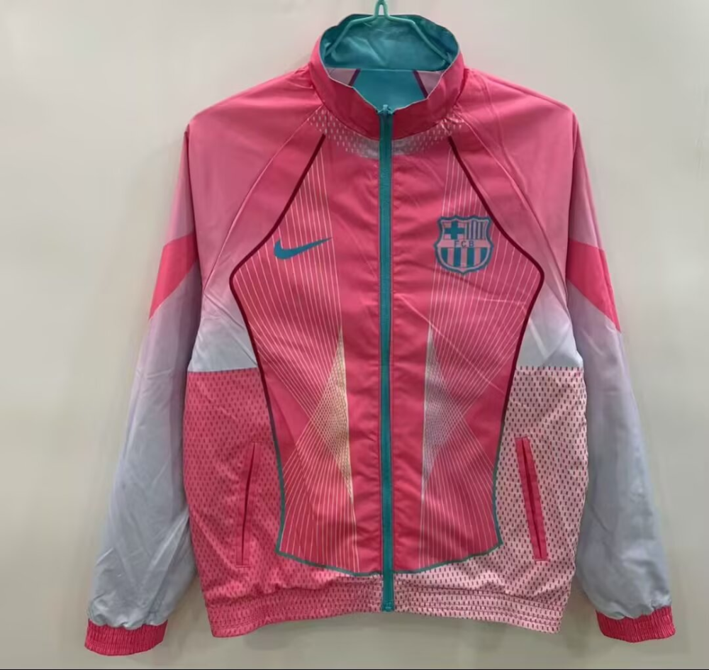 2025/2026 Barcelona Retro Hat Long Sleeve Jacket Kit
