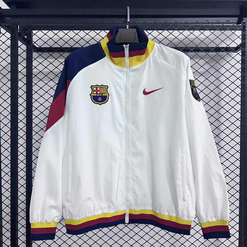 2025/2026 Barcelona Retro Hat Long Sleeve Jacket Kit