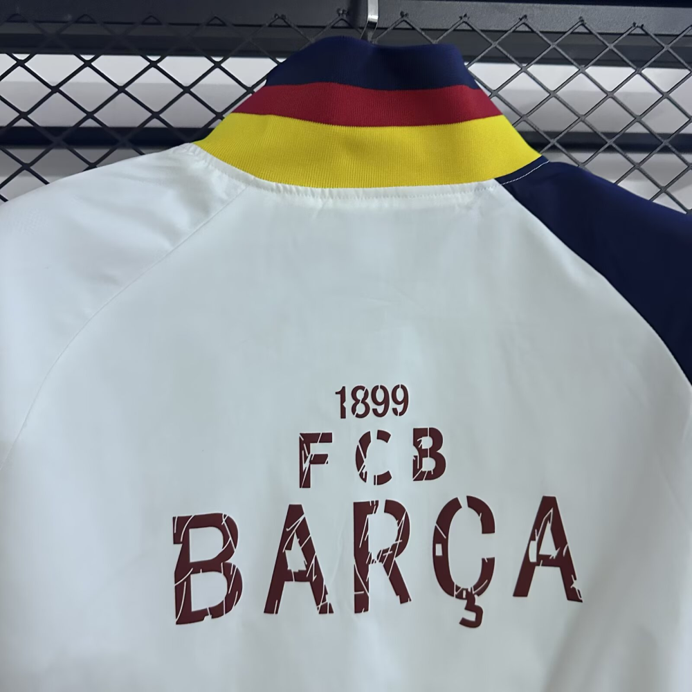2025/2026 Barcelona Retro Hat Long Sleeve Jacket Kit