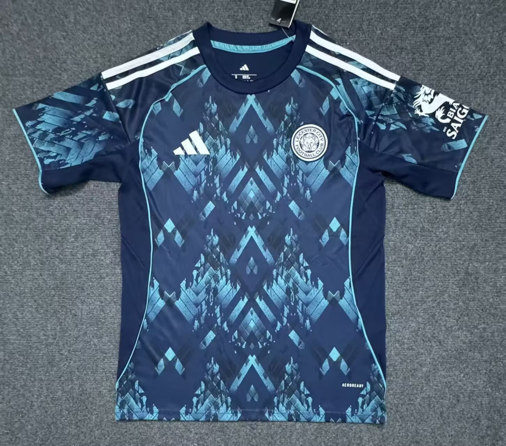 （S-4XL）1:1 Copy Top Quality 2025/2026 Leicester City Away Football Jersey （ Fan Edition）