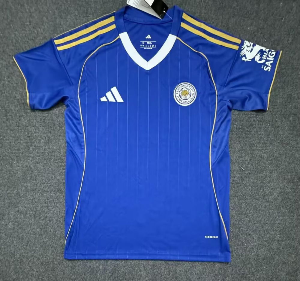 （S-4XL）1:1 Copy Top Quality 2025/2026 Leicester City Home Football Jersey （ Fan Edition）