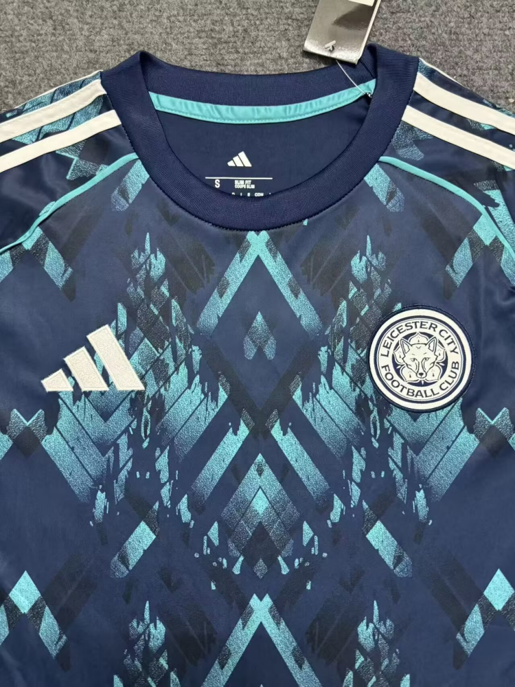 （S-4XL）1:1 Copy Top Quality 2025/2026 Leicester City Away Football Jersey （ Fan Edition）