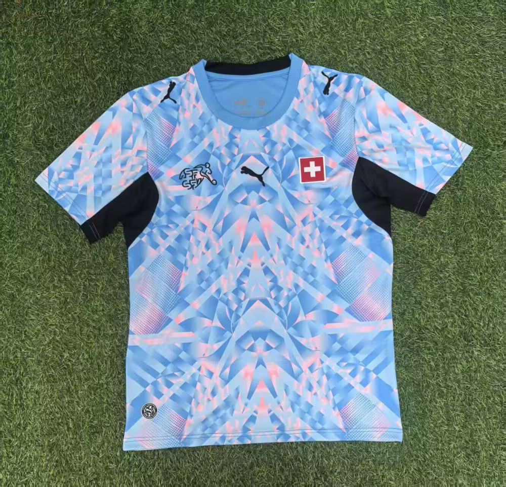 （S-2XL）1:1 Copy Top Quality 2026 Switzerland Away  Football Jersey （ Fan Edition）