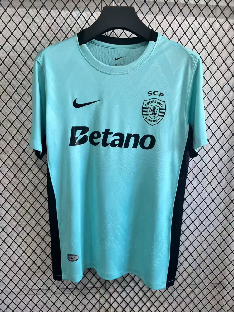 （S-4XL）1:1 Copy Top Quality 2025/2026 Sporting Lisbon fourth Football Jersey （Fan Edition）