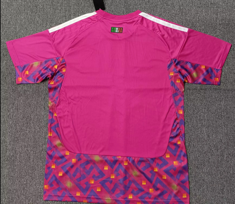 （S-4XL）1:1 Copy Top Quality 2026 Mexico Pink Goalkeeper  Football Jersey （ Fan Edition）