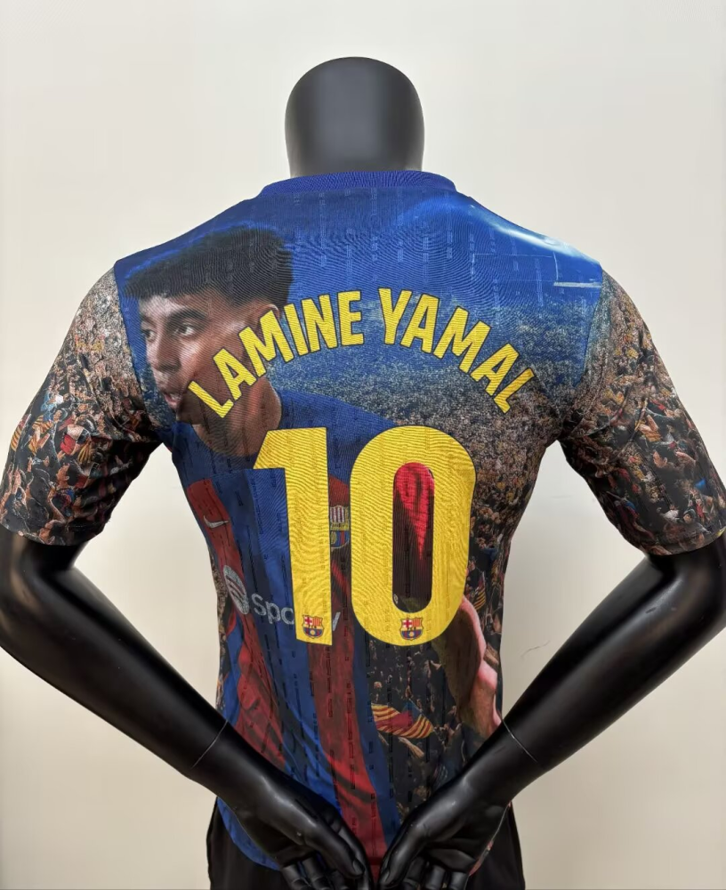 （S-2XL）1:1 Copy Top Quality 2025/2026 Barcelona Special Edition Football Jersey （ Fan Edition）