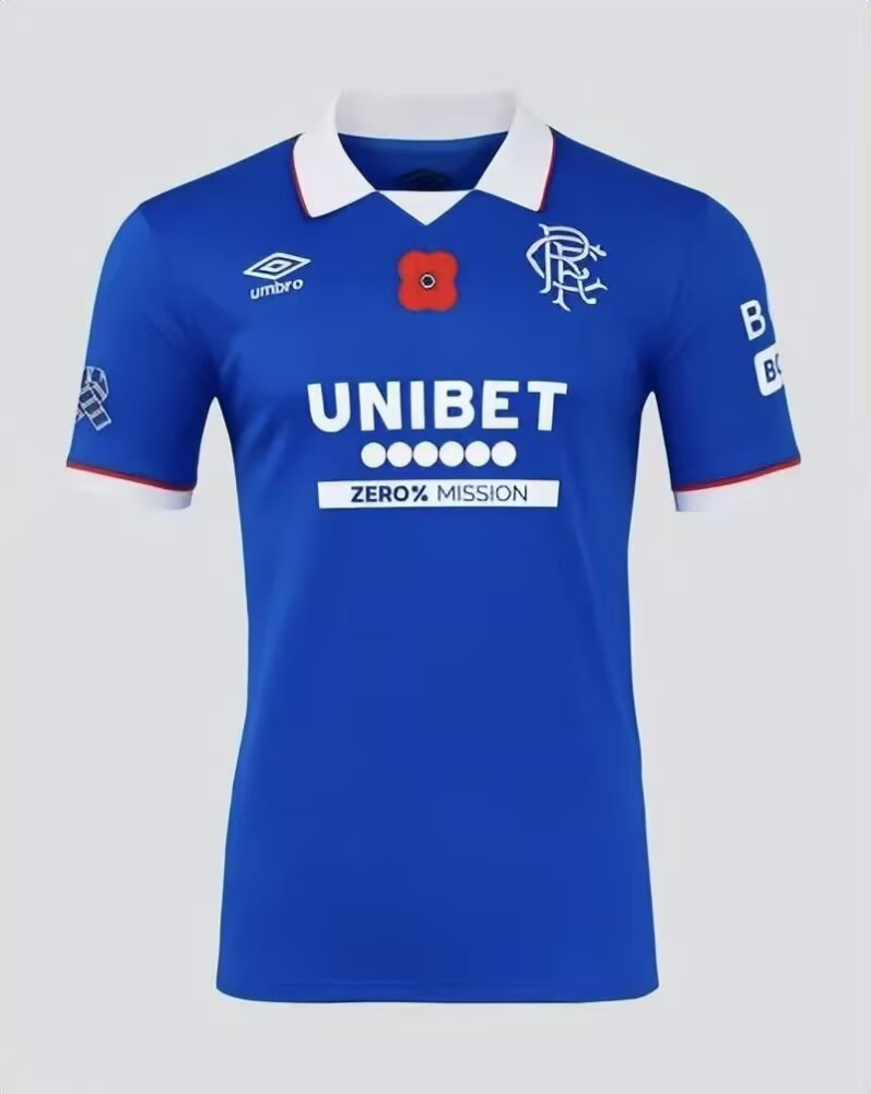 （S-4XL）1:1 Copy Top Quality 2025/2026 Glasgow Rangers Home Football Jersey (Fan Edition)