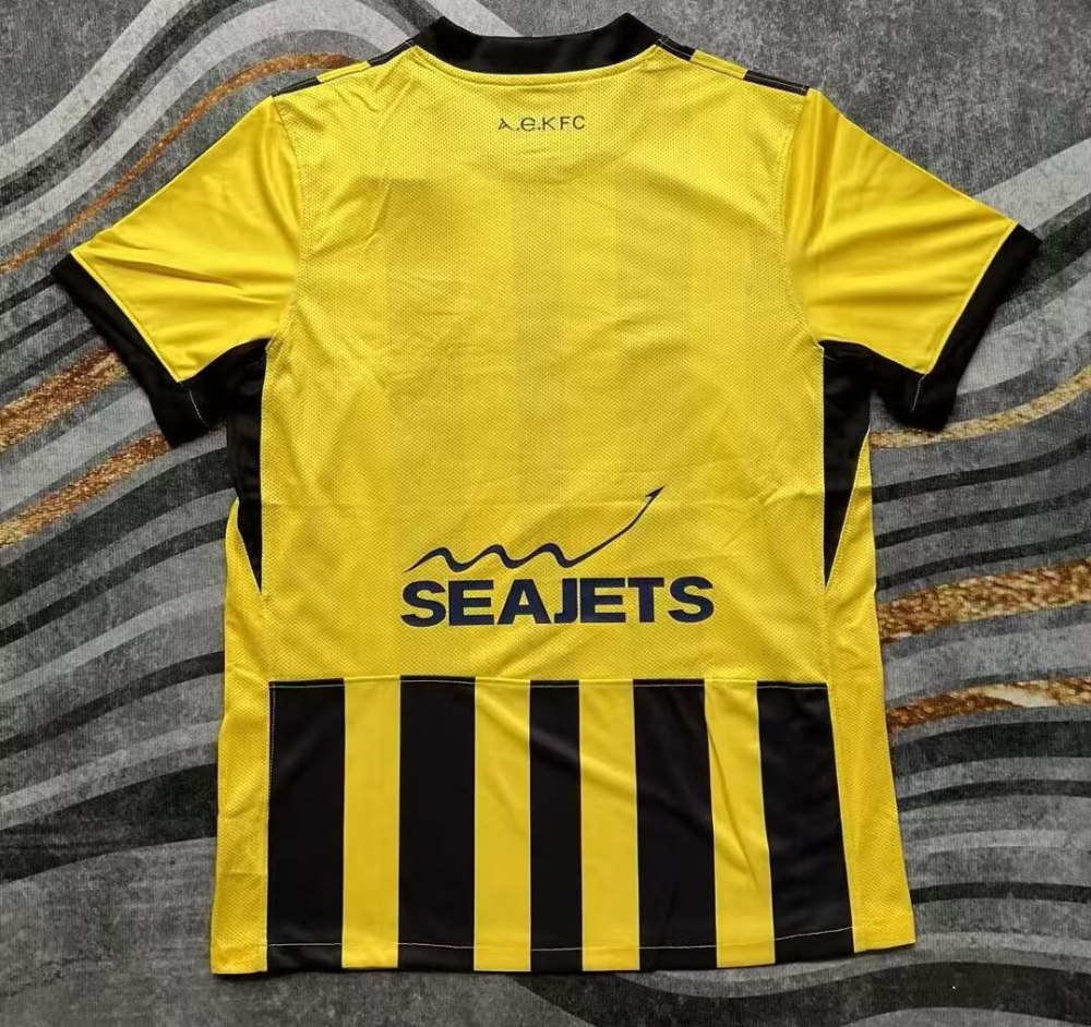 （S-2XL）1:1 Copy Top Quality 2025/2026 AEK Athens Home Football Jersey （ Fan Edition）