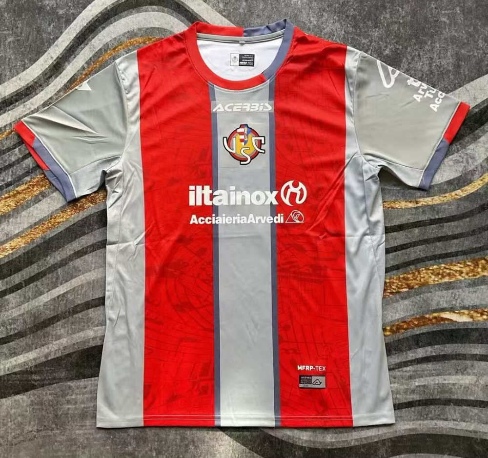 （S-2XL）1:1 Copy Top Quality 2025/2026 Cremonese Home Football Jersey （ Fan Edition）