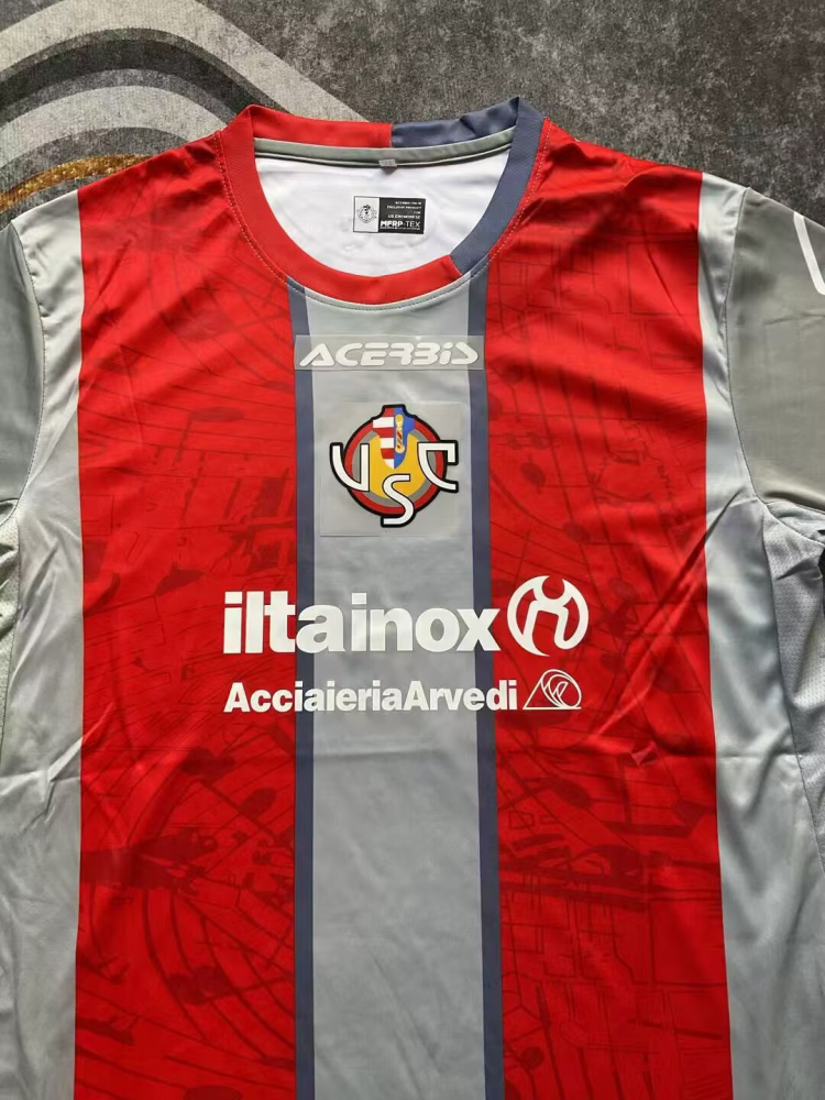（S-2XL）1:1 Copy Top Quality 2025/2026 Cremonese Home Football Jersey （ Fan Edition）