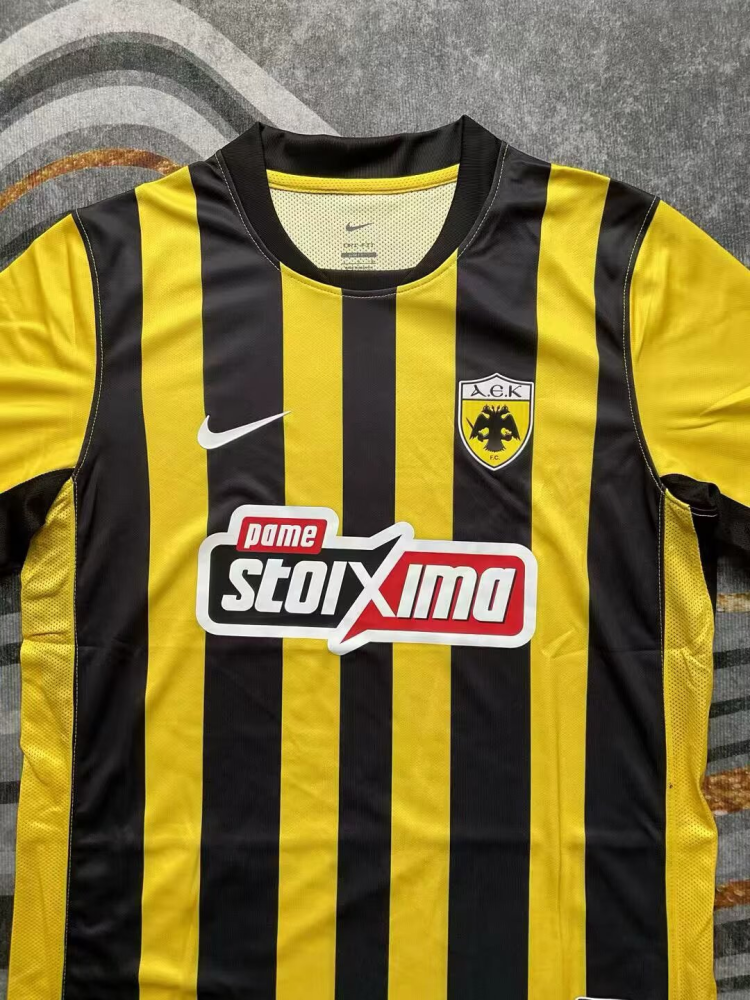 （S-2XL）1:1 Copy Top Quality 2025/2026 AEK Athens Home Football Jersey （ Fan Edition）