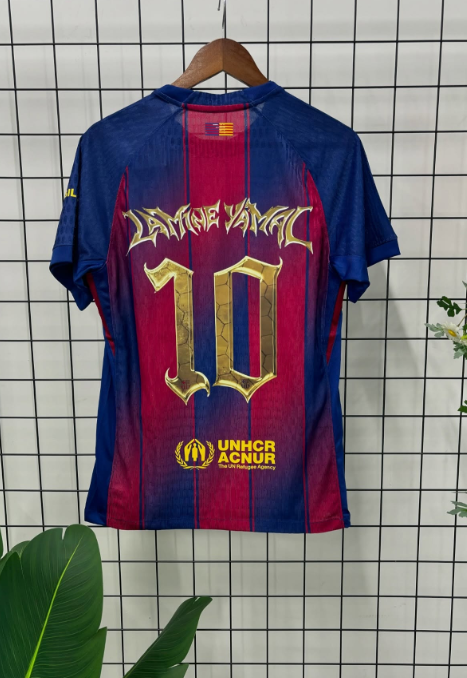 （S-3XL）1:1 Copy Top Quality 2025/2026 Lamine Yamal 10 Kopa Trophy Edition Barcelona Home Football Jersey（Player Edition）