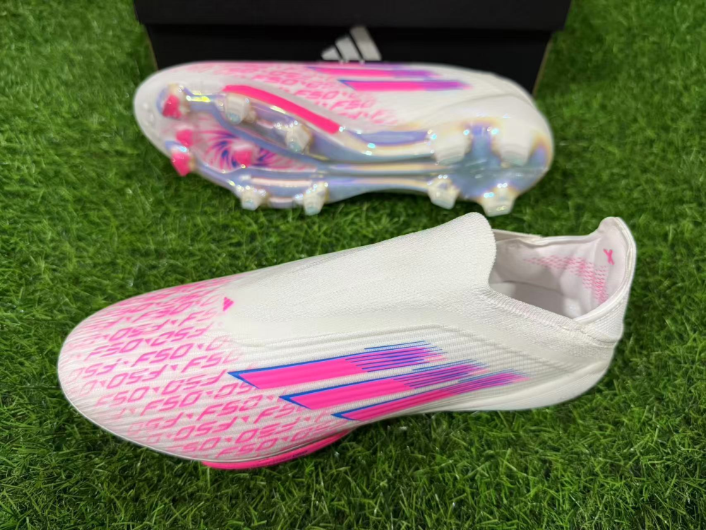 F50+ FG Adidas Pink White Football shoes SIZE: 39-45（Football shoes）