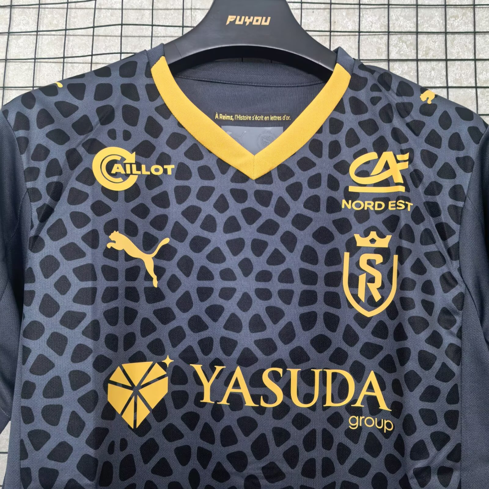 （S-4XL）1:1 Copy Top Quality 2025/2026 Stade DE Reims Away Football Jersey （ Fan Edition）