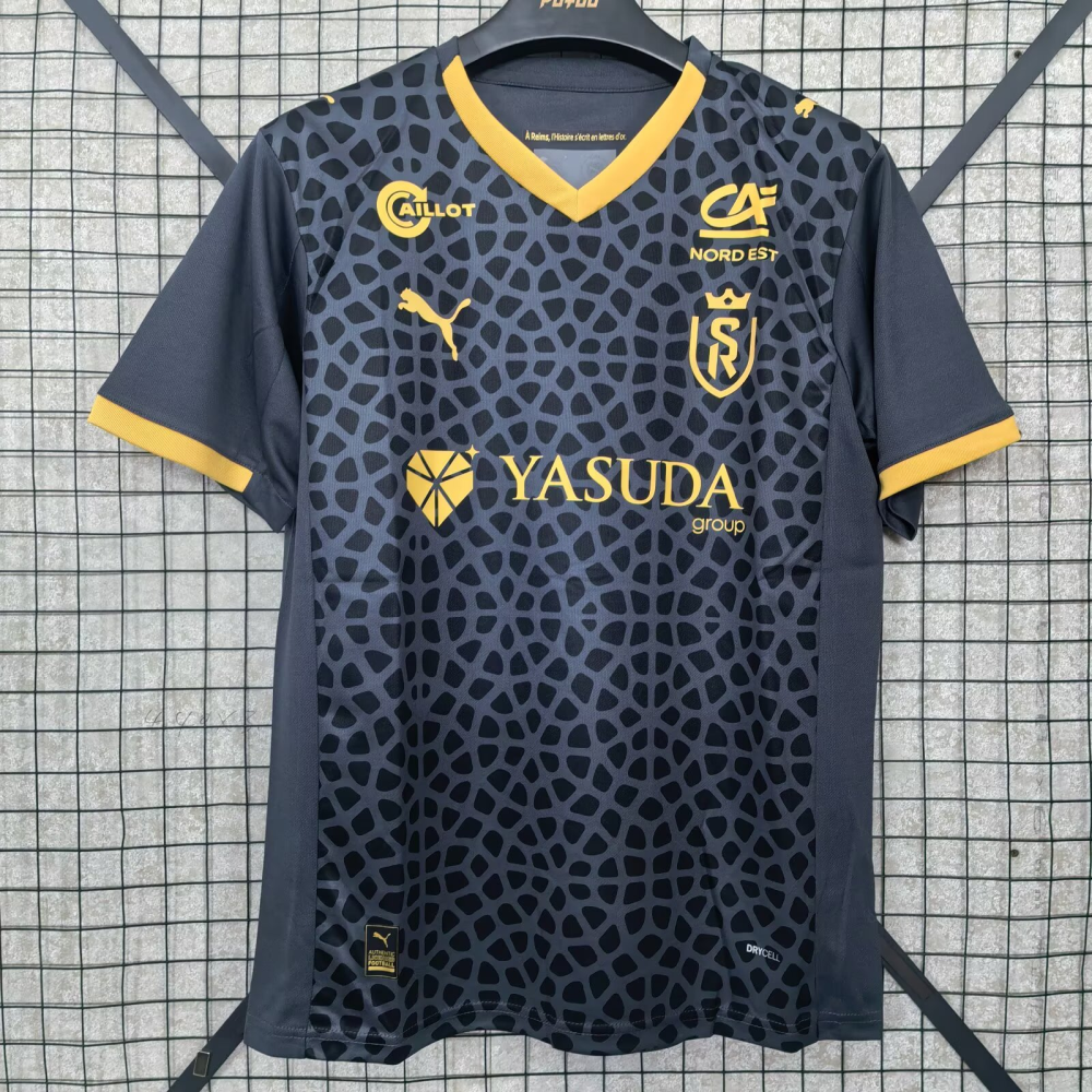 （S-4XL）1:1 Copy Top Quality 2025/2026 Stade DE Reims Away Football Jersey （ Fan Edition）