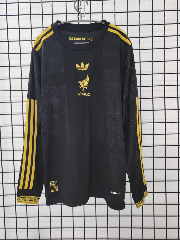 （S-4XL）1:1 Copy Top Quality 2026 Mexico Home long sleeves  Football Jersey （ Fan Edition）