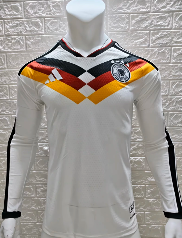 （S-4XL）1:1 Copy Top Quality 2026 Germany Home long sleeves Football Jersey （Player Edition）