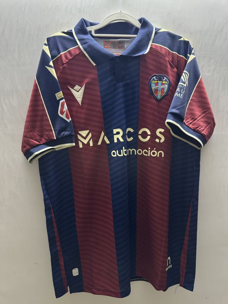 （S-4XL）1:1 Copy Top Quality 2025/2026 Levante Home Football Jersey （ Fan Edition）