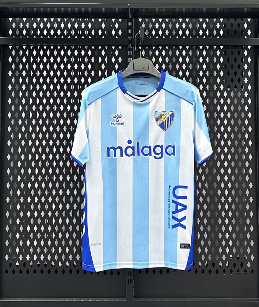 （S-4XL）1:1 Copy Top Quality 2025/2026 Malaga Home Football Jersey （ Fan Edition）