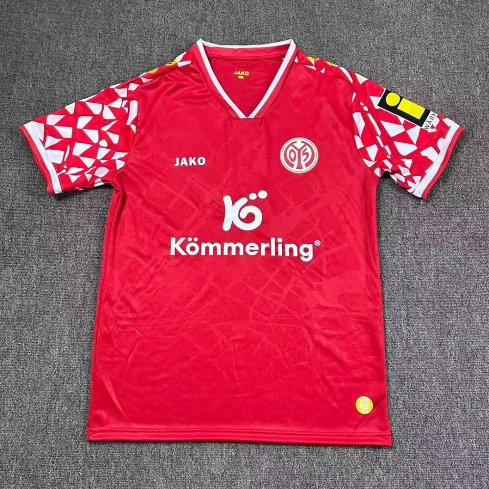 （S-2XL）1:1 Copy Top Quality 2025/2026 Mainz 05 Home Football Jersey (Fan Edition)