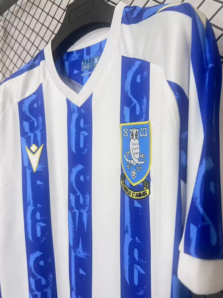 （S-4XL）1:1 Copy Top Quality 2025/2026 Sheffield Wednesday Football Jersey （Fan Edition）