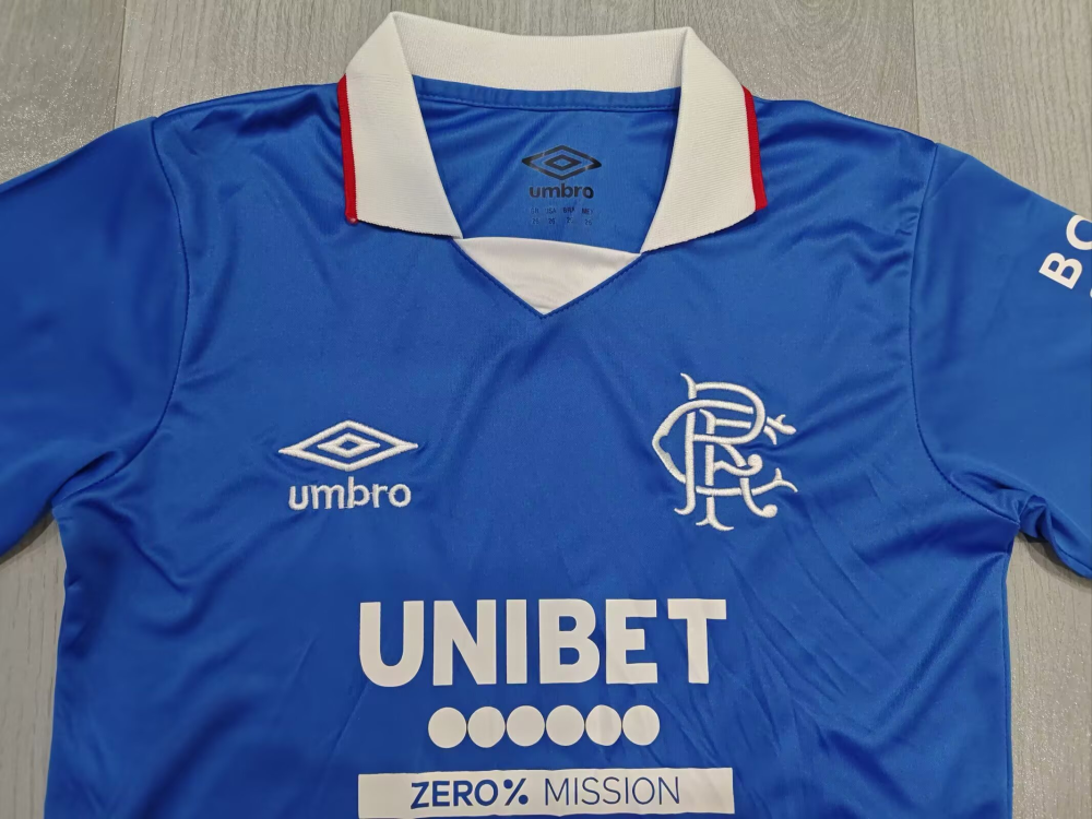 （S-4XL）1:1 Copy Top Quality 2025/2026 Glasgow Rangers Home Football Jersey （ Kids）