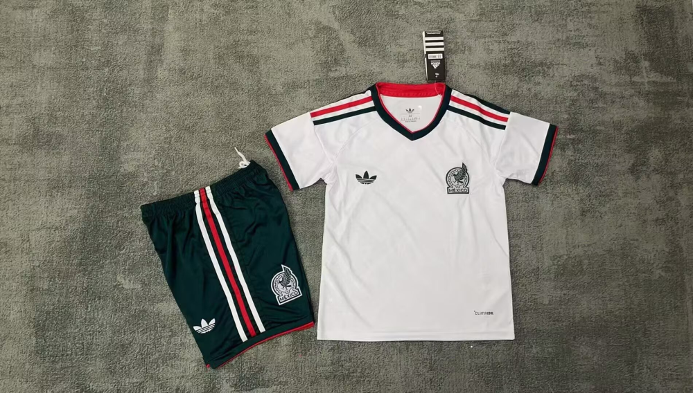 （16-28）1:1 Copy Top Quality 2026 Mexico Away Football Jersey (Kids)