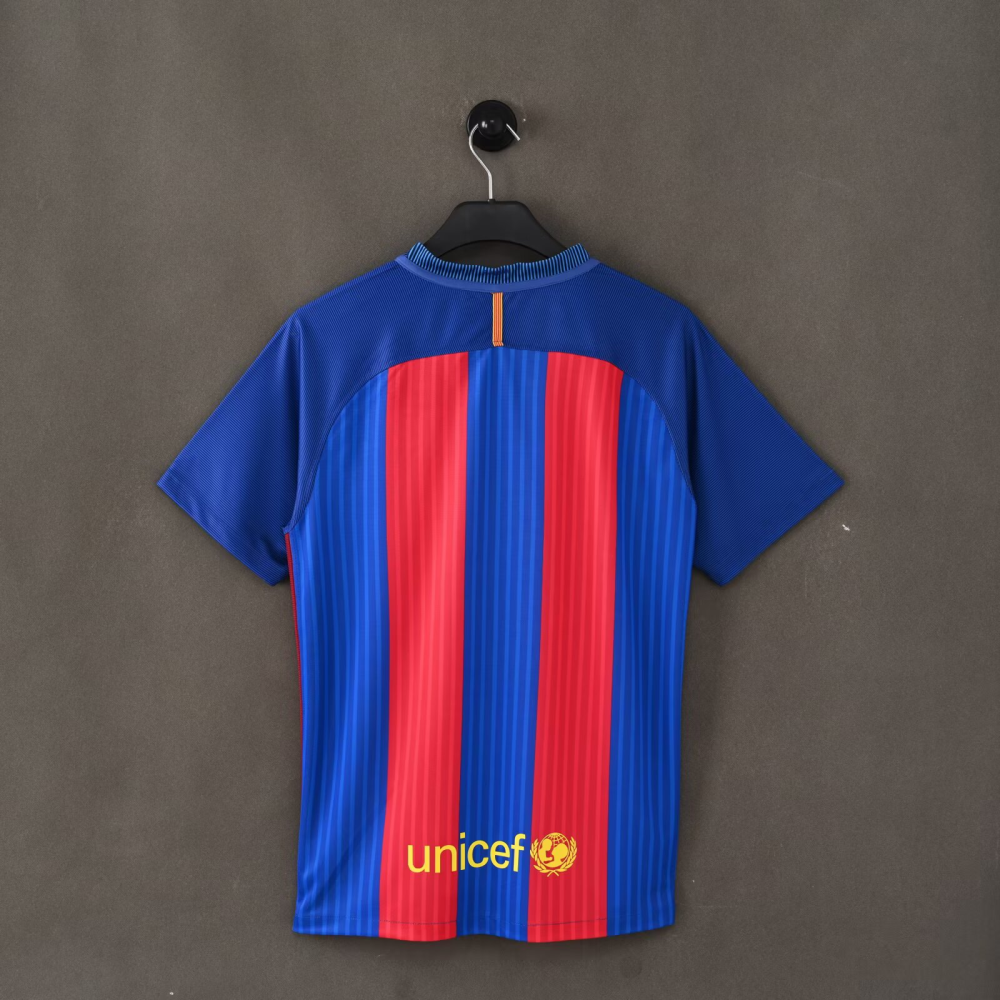 （S-2XL）1:1 Copy Top Quality 2016/2017 Barcelona Home Retro Football Jersey （ Fan Edition）