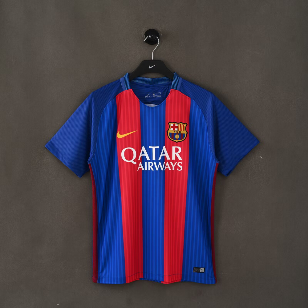 （S-2XL）1:1 Copy Top Quality 2016/2017 Barcelona Home Retro Football Jersey （ Fan Edition）