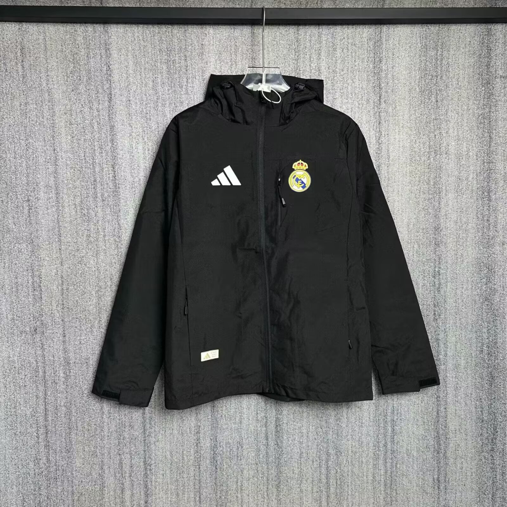2025/2026 Real Madrid Long-Sleeved Windproof Jacket