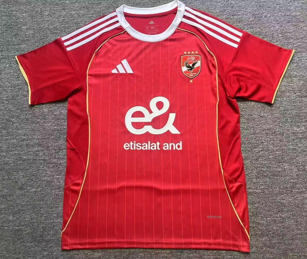 （S-4XL）1:1 Copy Top Quality 2026 Egypt Home Football Jersey （ Fan Edition）