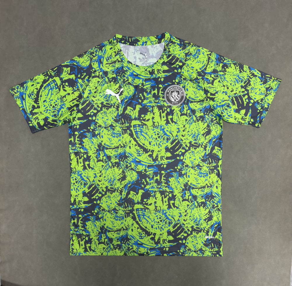 （S-2XL）1:1 Copy Top Quality 2025/2026 Manchester City Training Clothes Football Jersey （ Fan Edition）