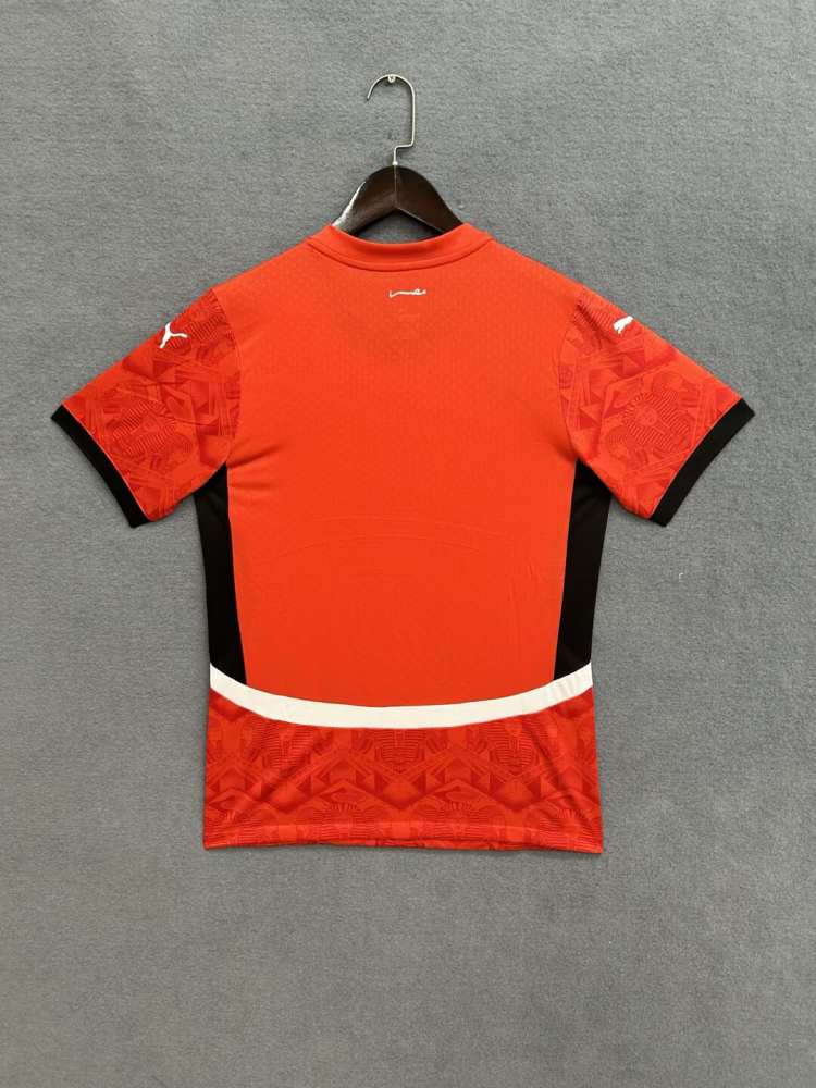 （S-4XL）1:1 Copy Top Quality 2025 Egypt Home Football Jersey （ Fan Edition）