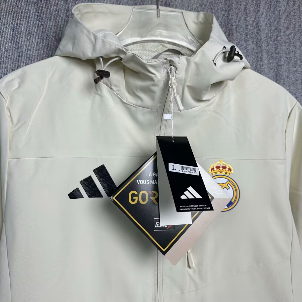 2025/2026 Real Madrid Long-Sleeved Windproof Jacket