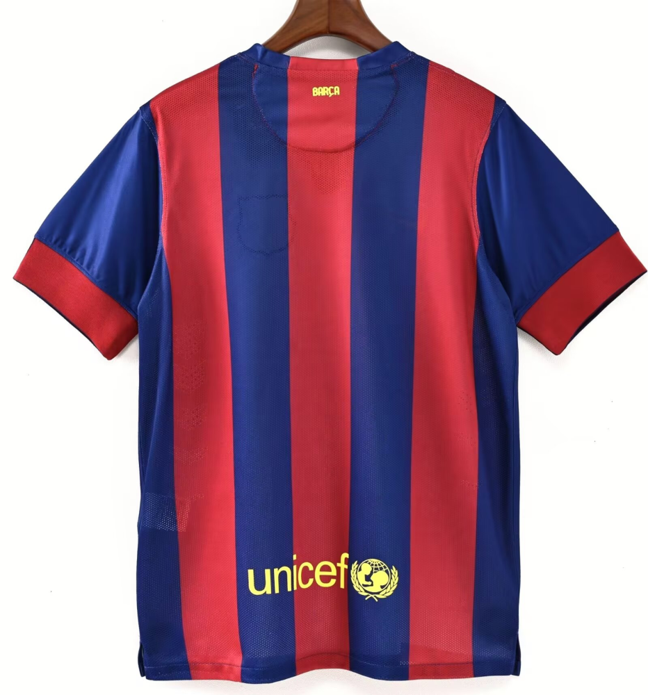 （S-2XL）1:1 Copy Top Quality 2014/2015 Barcelona Home Retro Football Jersey （ Fan Edition）