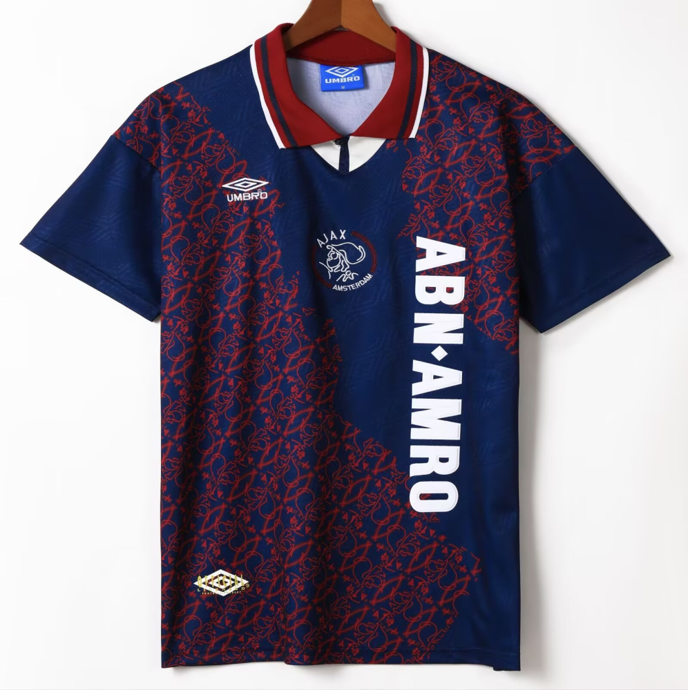 （S-2XL）1:1 Copy Top Quality 1994/1995  Ajax Away Retro Football Jersey （ Fan Edition）