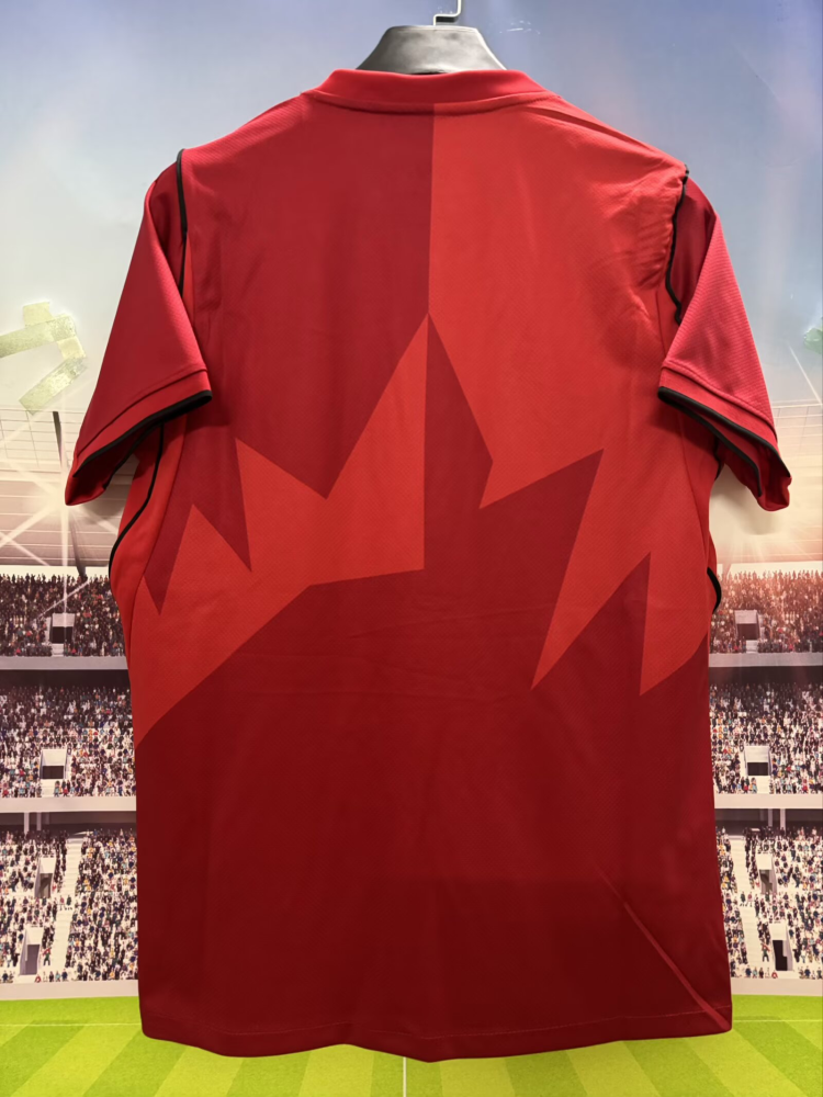 （S-2XL）1:1 Copy Top Quality 2026 Canada Home Football Jersey （ Fan Edition）