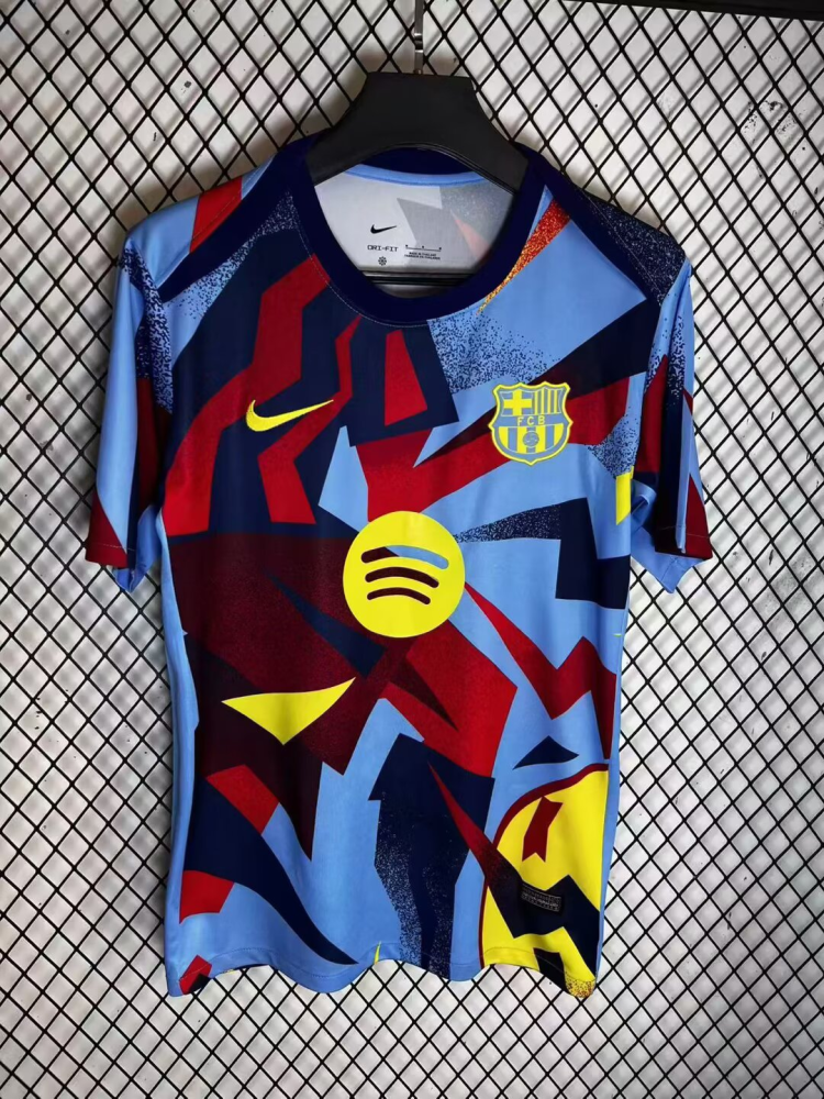 （S-4XL）1:1 Copy Top Quality 2025/2026 Barcelona XMusic Festival Home Football Jersey （ Fan Edition）