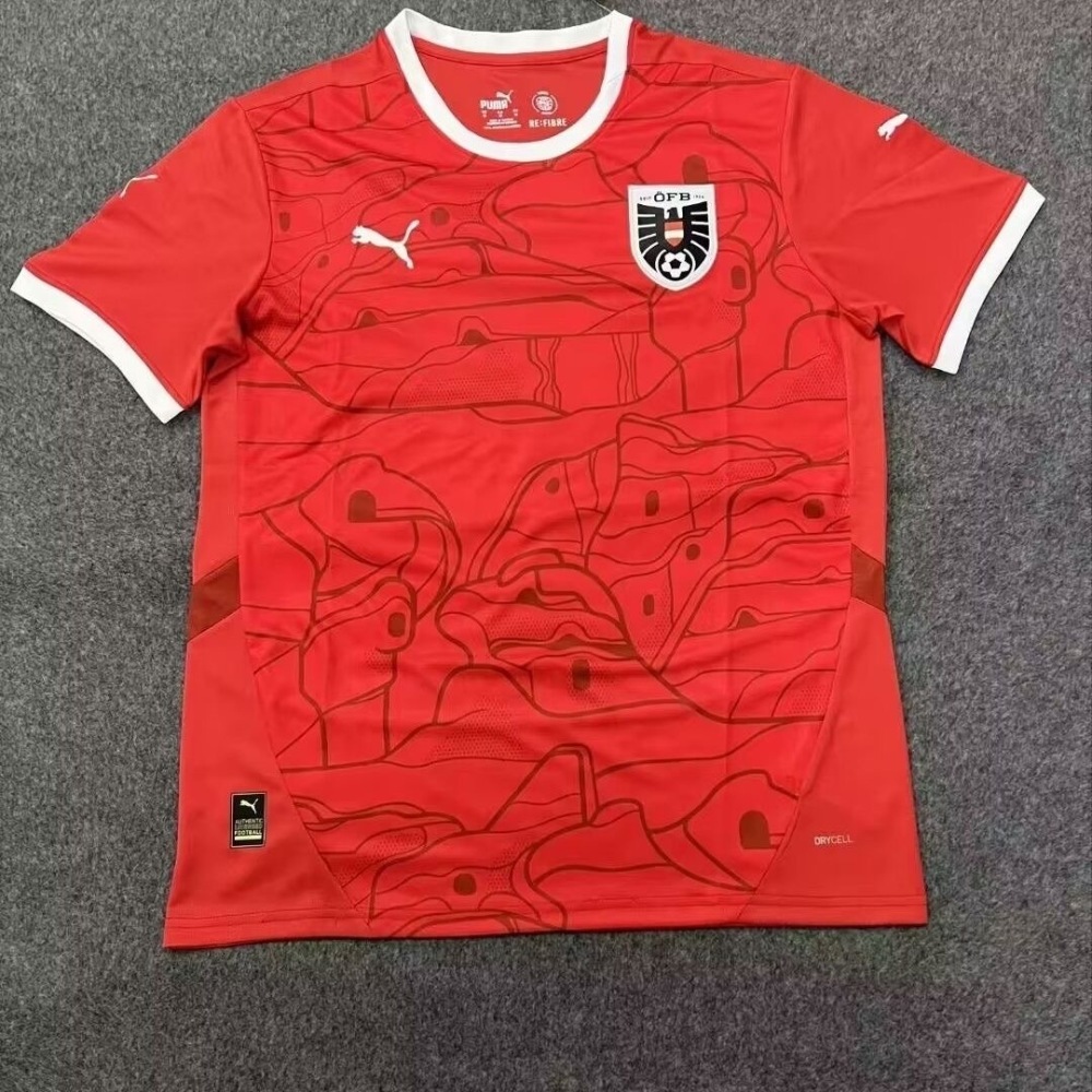 （S-4XL）1:1 Copy Top Quality 2026 Austria Home Football Jersey （Fan Edition）